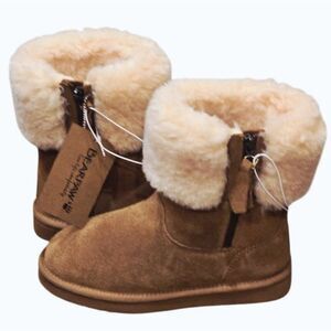 BearPaw Abby Suede Boots- Hickory